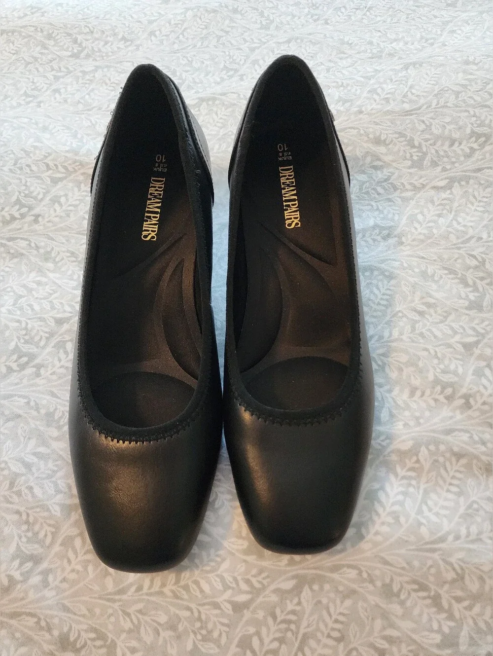 Dream Pairs Women's Wedge Closed Toe Low Heel Pumps Dress Shoes, Size 10 - Picture 7 of 15